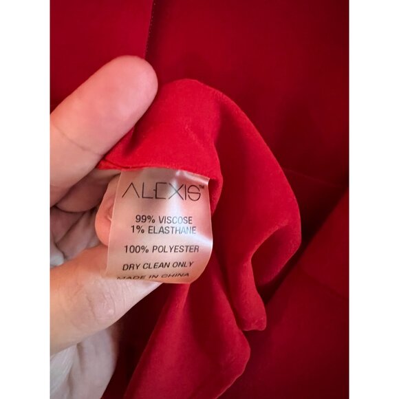 Alexis‎ Revolve Womens Asher Cold Shoulder Red Romper Black Pom Size M NWOT - Picture 6 of 6